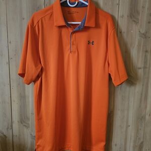 Under Armour Men's Bright Orange Polo Shirt